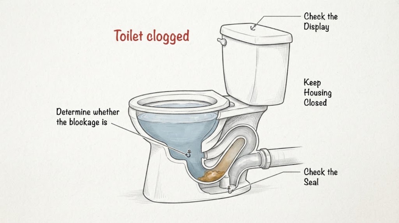 Toilet clogged