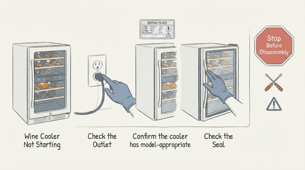 Wine Cooler Not Starting