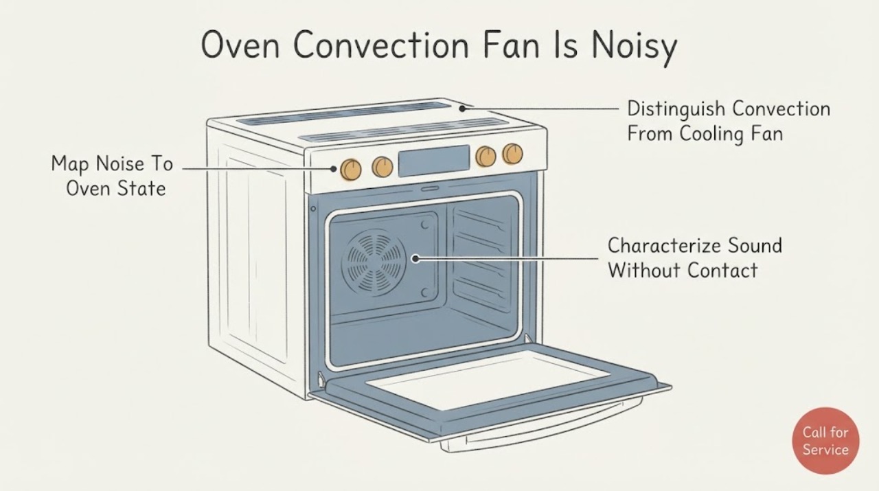Oven Convection Fan Is Noisy