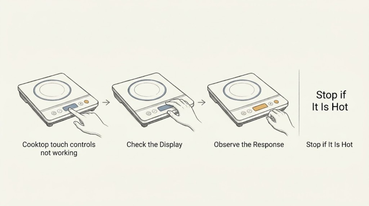 Cooktop touch controls not working