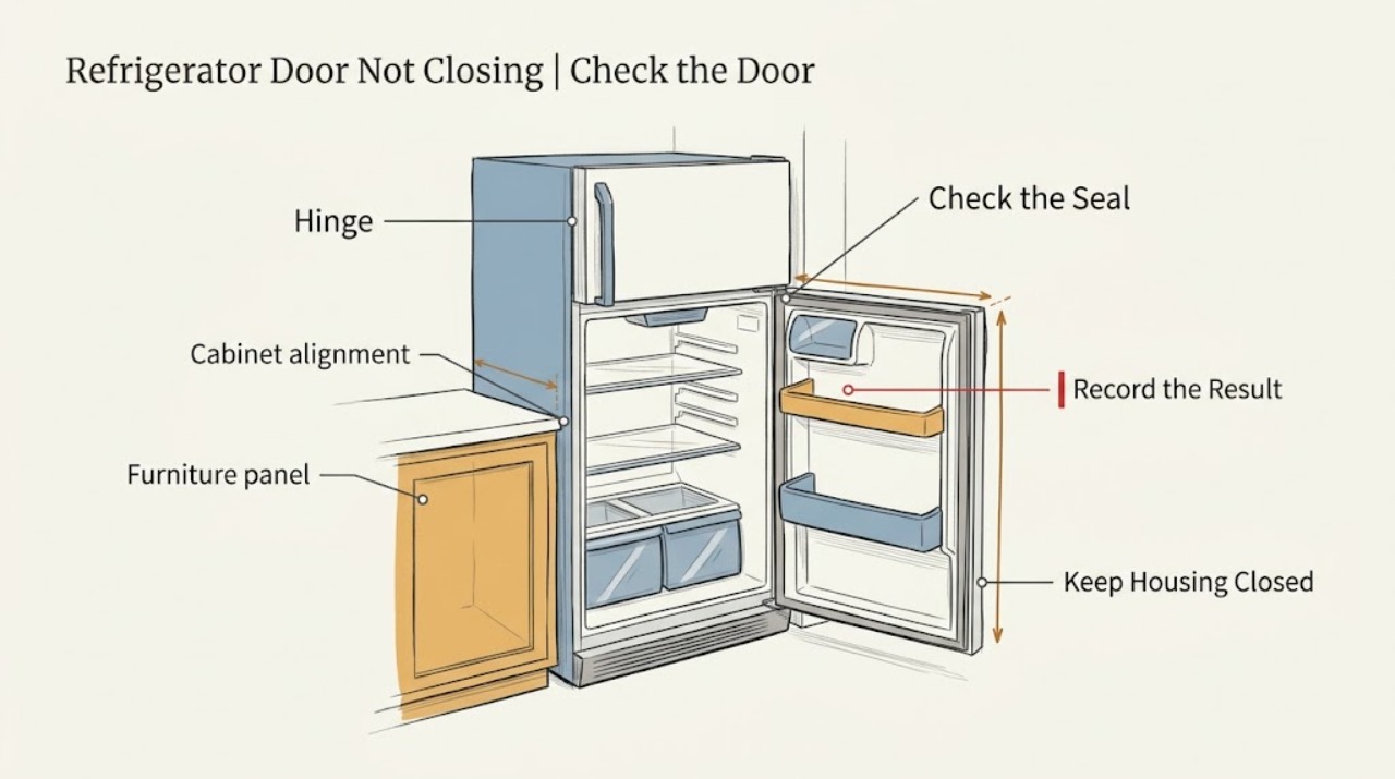 Refrigerator Door Not Closing