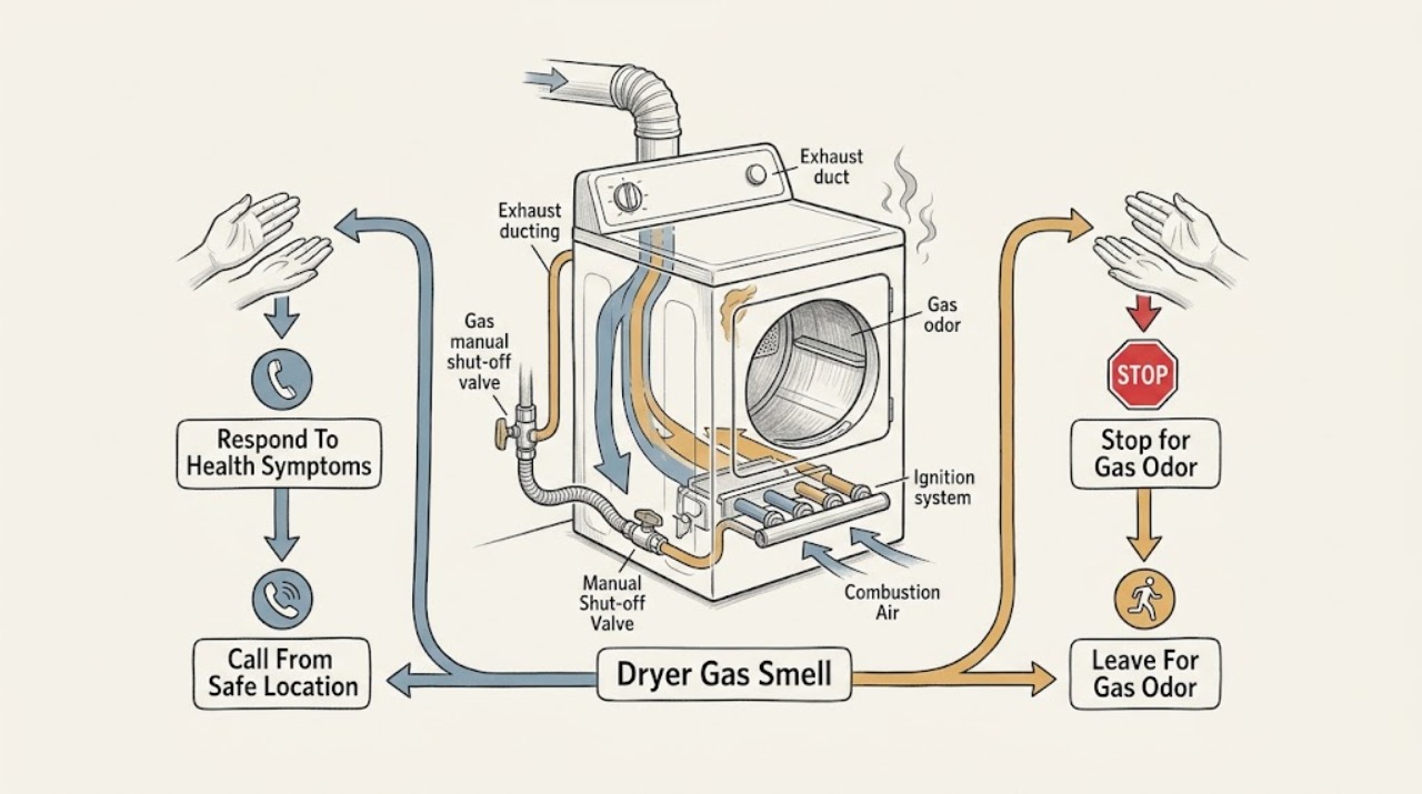 Dryer Gas Smell
