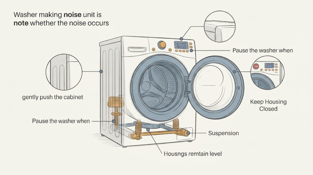 Washer making noise unit is