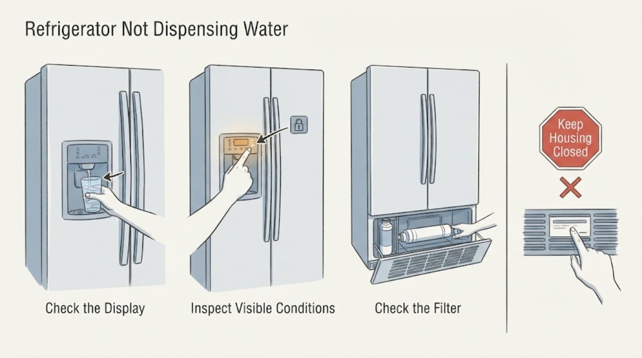 Refrigerator Not Dispensing Water