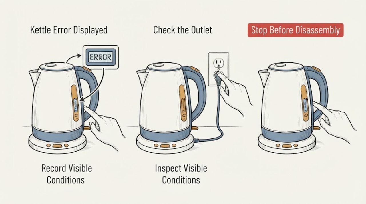 Kettle Error Displayed