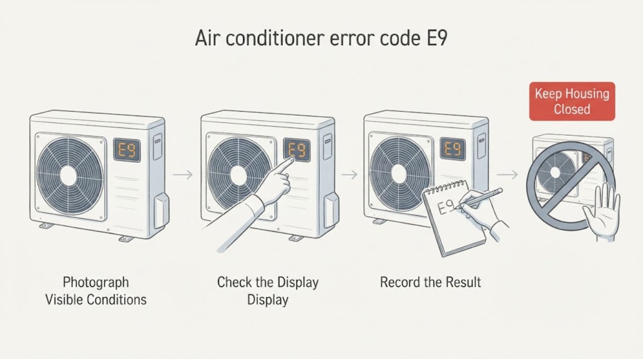 Air conditioner error code E9