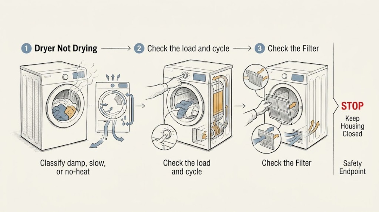 Dryer Not Drying
