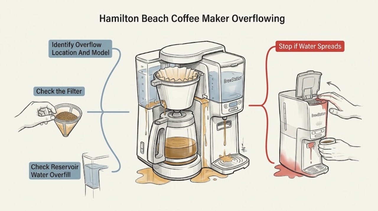Hamilton Beach Coffee Maker Overflowing