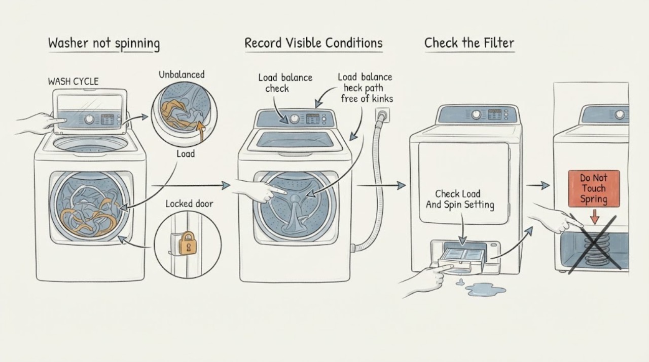Washer not spinning