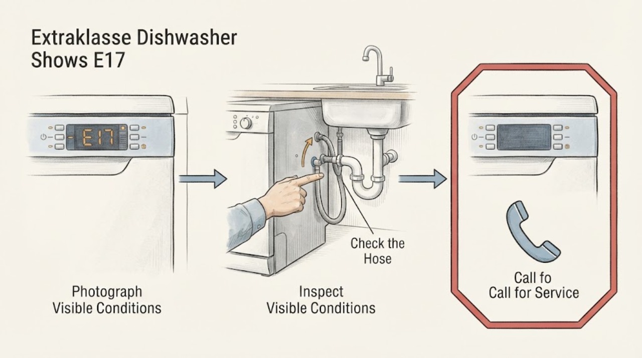 Extraklasse Dishwasher Shows E17