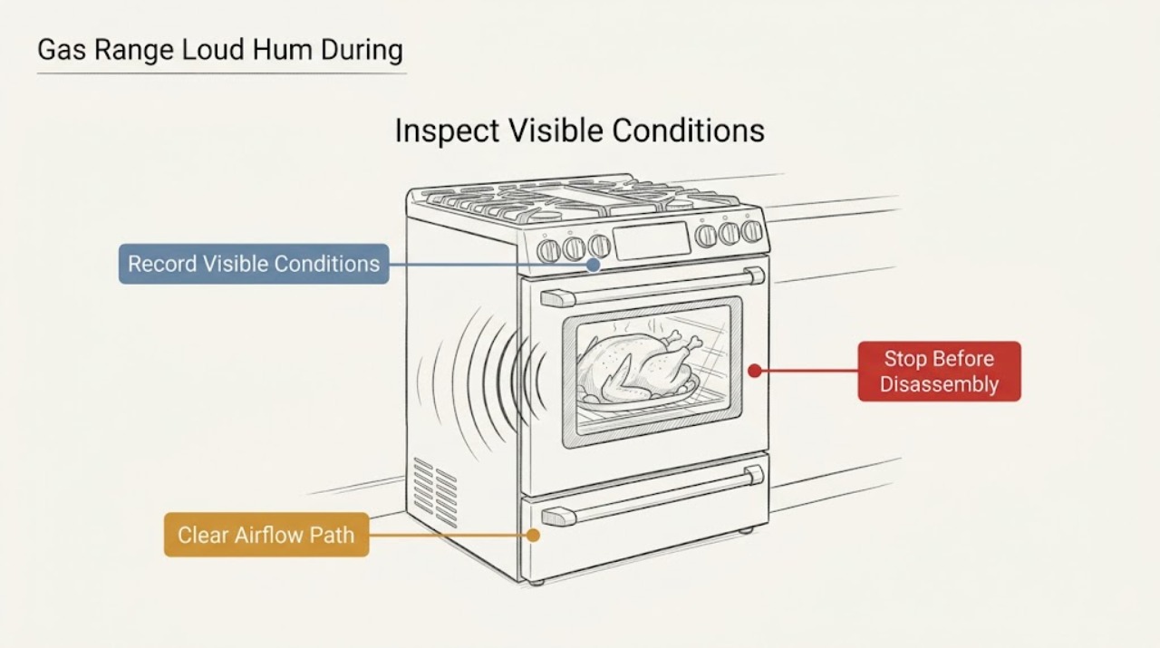 Gas Range Loud Hum During