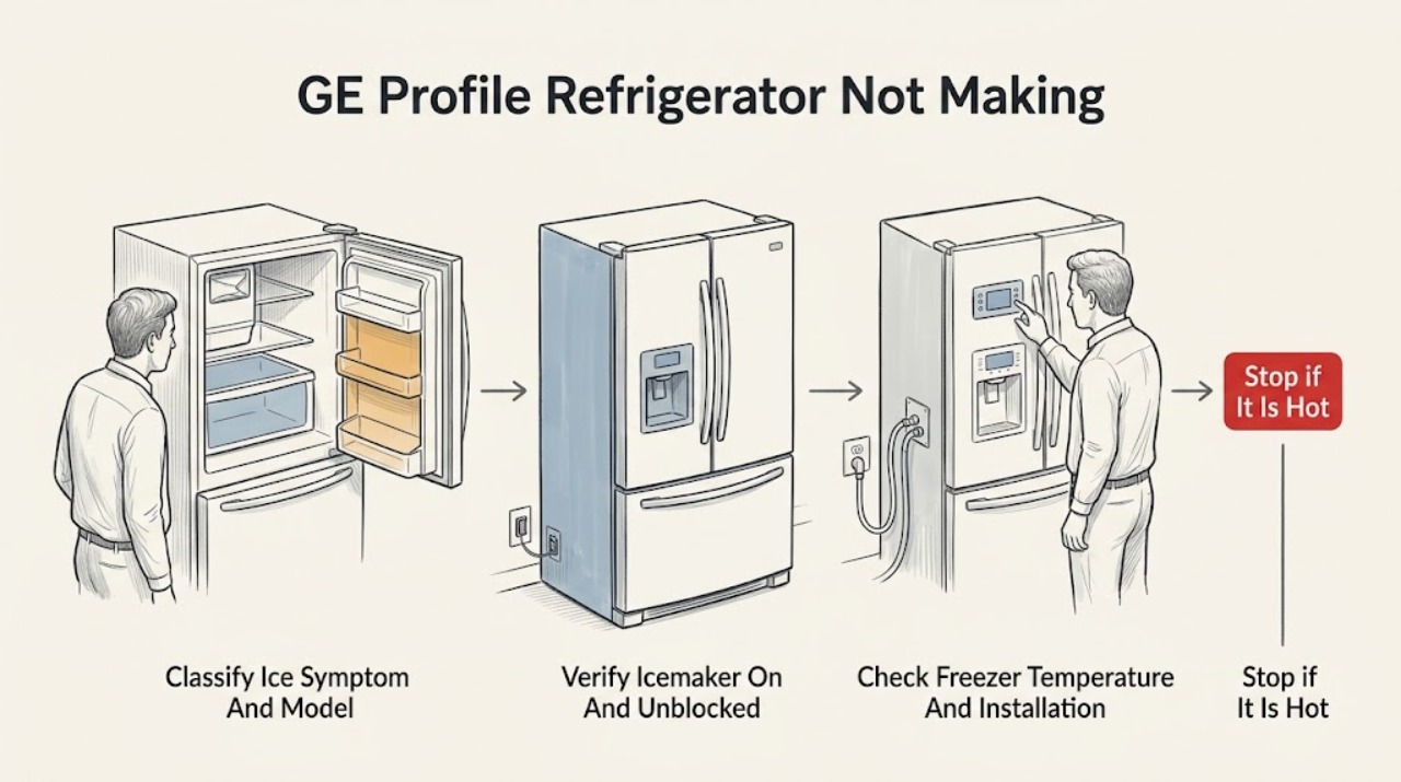 GE Profile Refrigerator Not Making