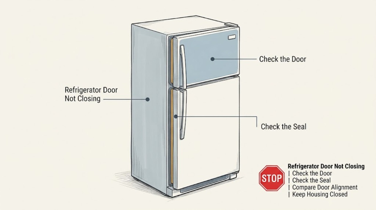 Refrigerator Door Not Closing