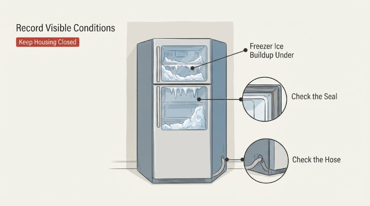 Freezer Ice Buildup Under
