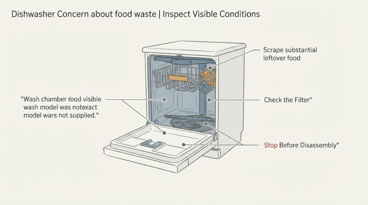Dishwasher Concern about food waste