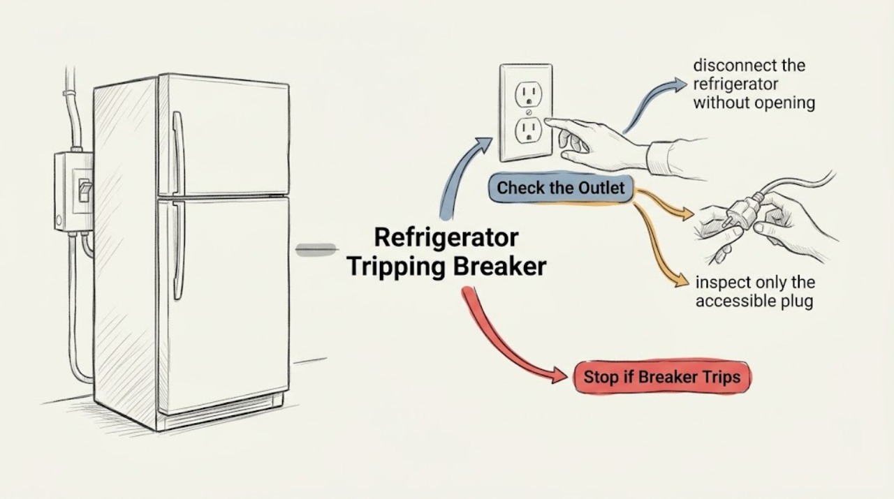 Refrigerator Tripping Breaker