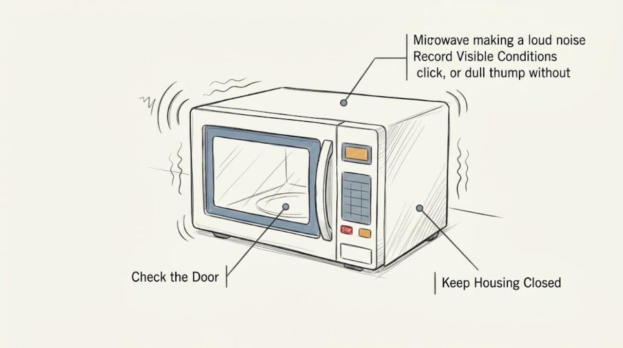 Microwave making a loud noise