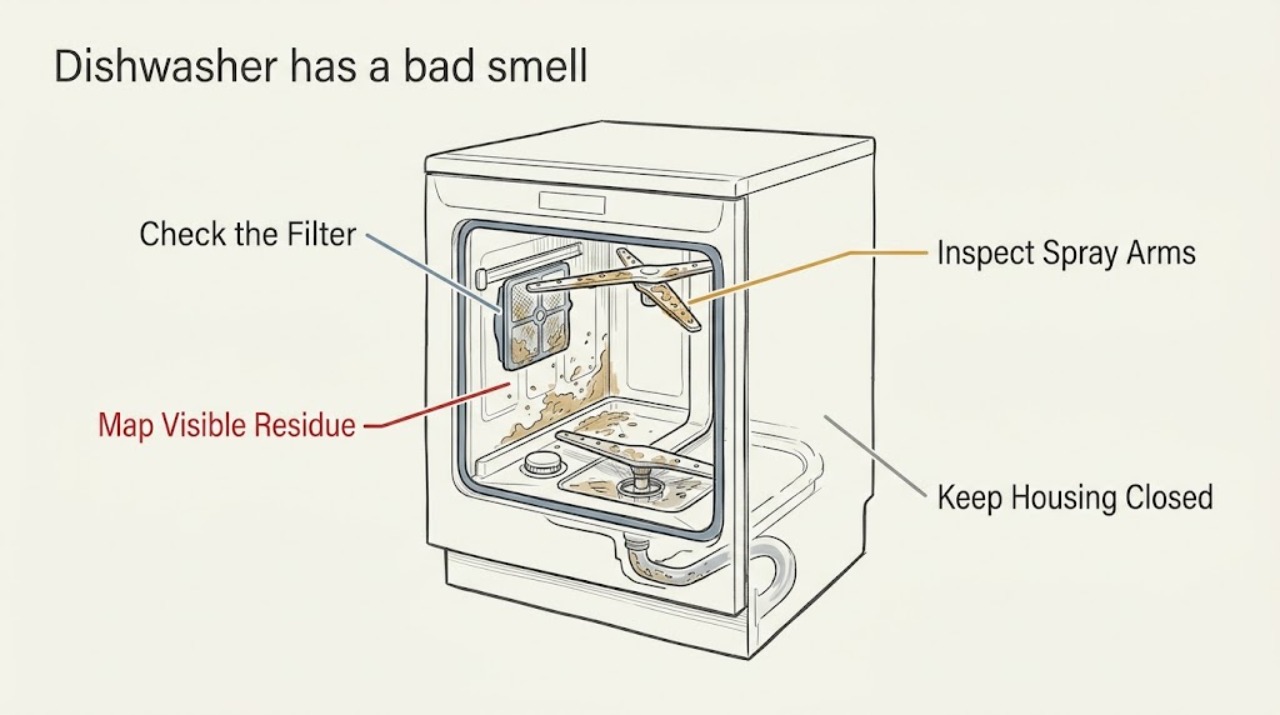 Dishwasher has a bad smell