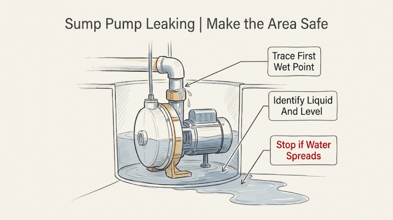 Sump Pump Leaking