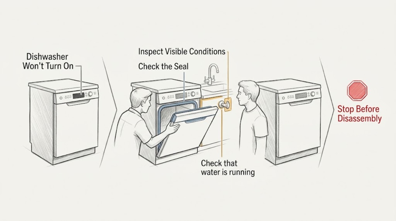 Dishwasher Won't Turn On