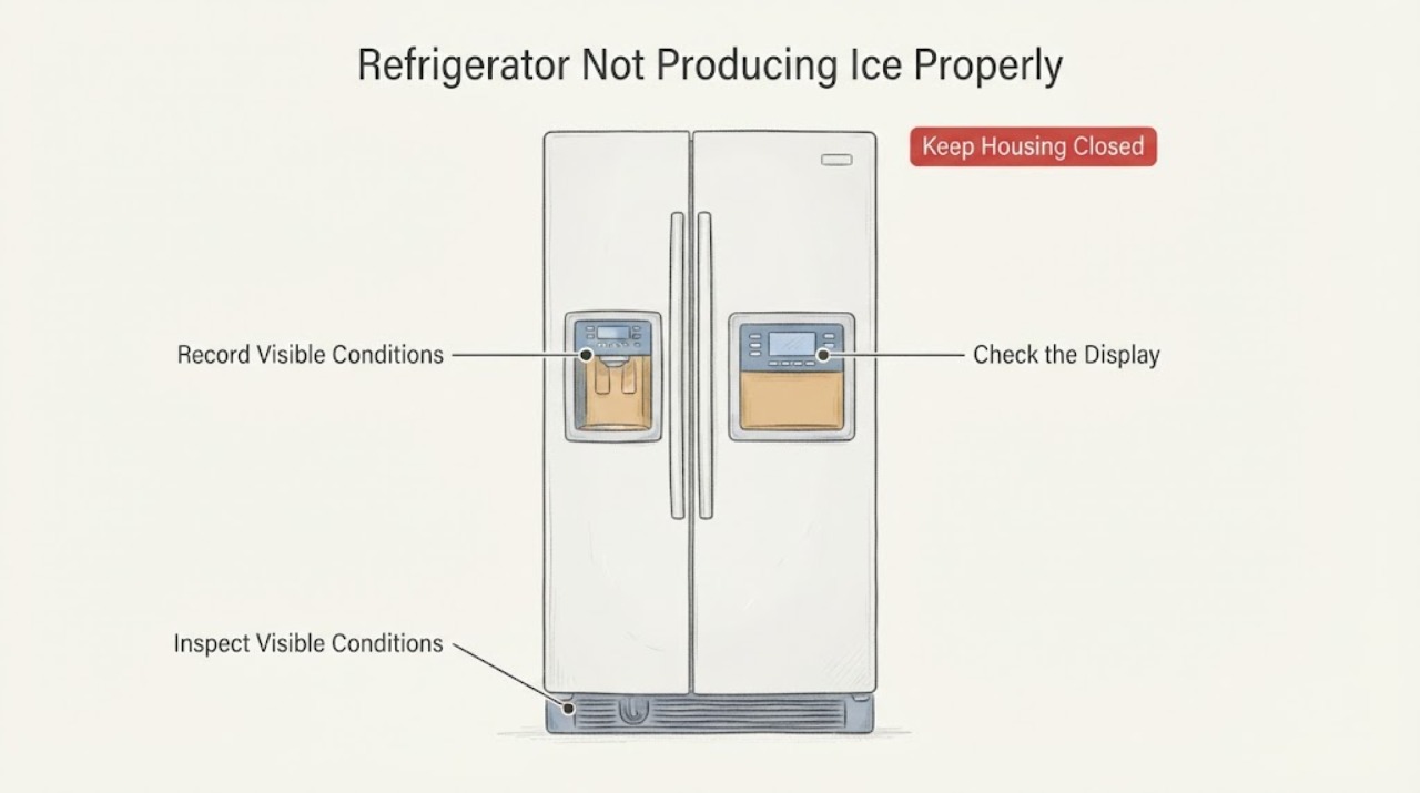 Refrigerator Not Producing Ice Properly