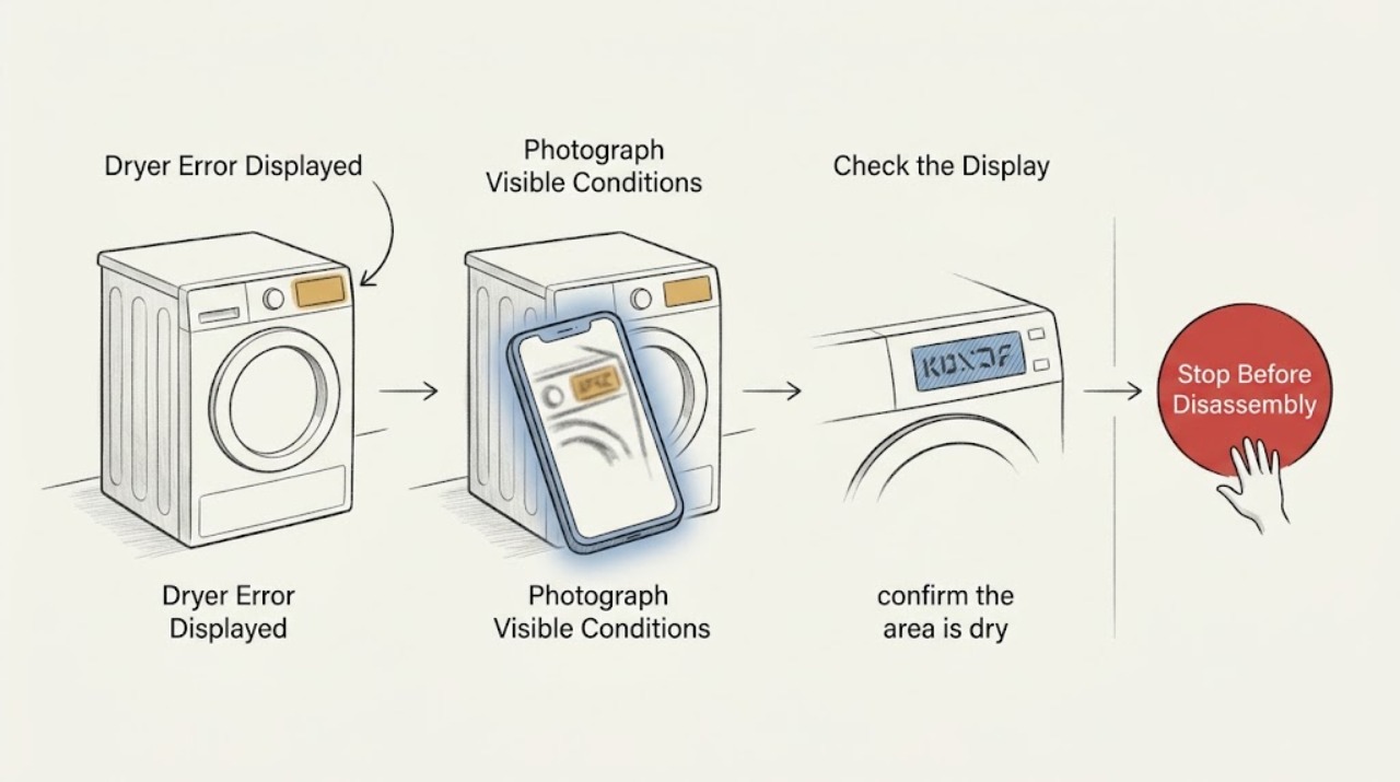Dryer Error Displayed