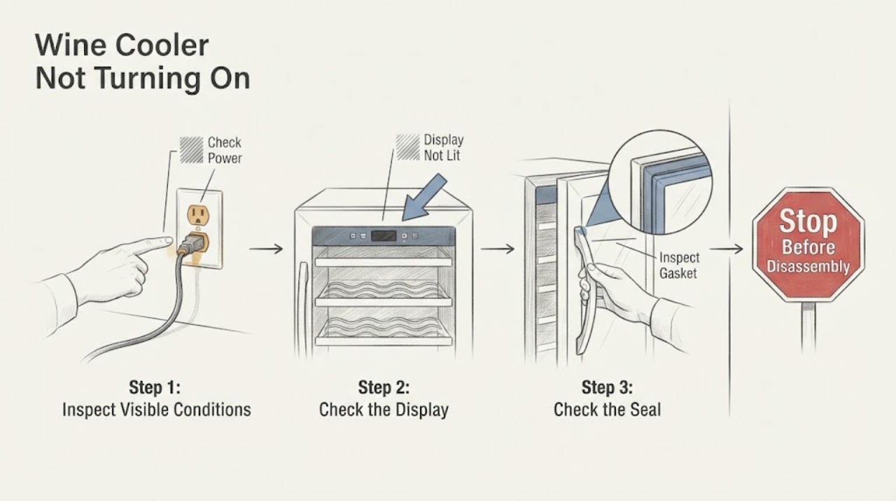 Wine Cooler Not Turning On