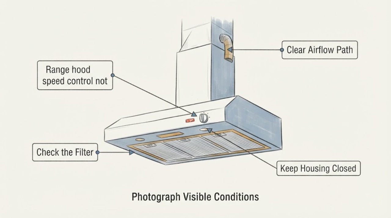 Range hood speed control not