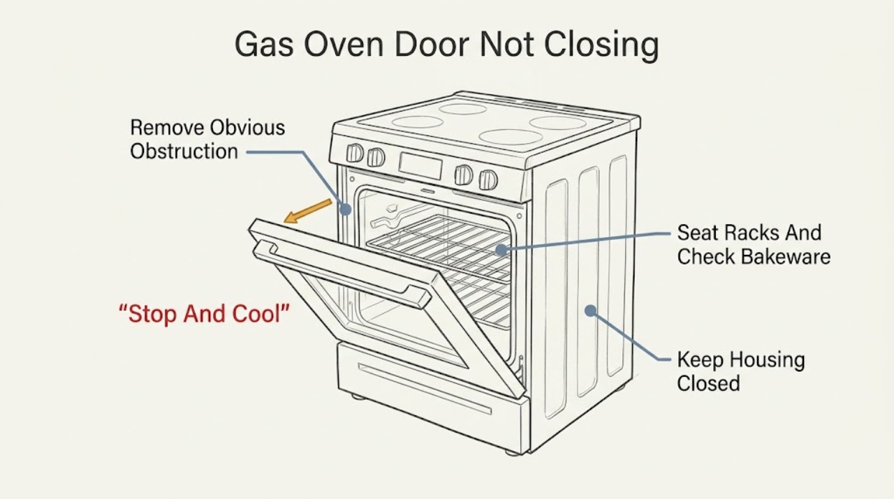Gas Oven Door Not Closing