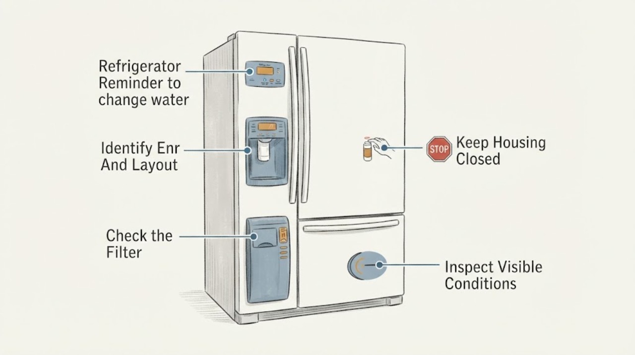 Refrigerator Reminder to change water