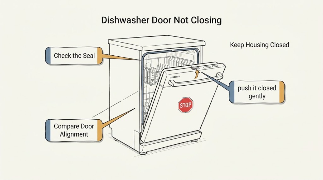 Dishwasher Door Not Closing