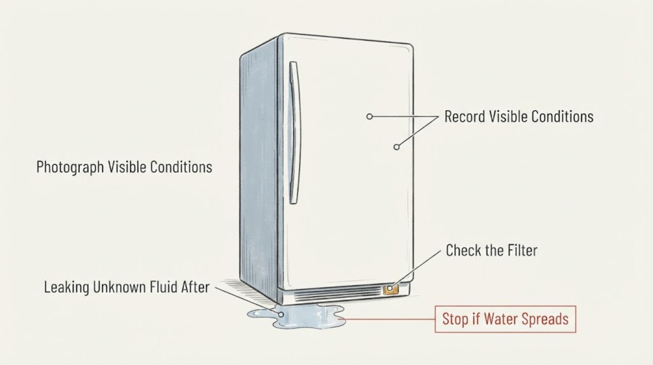 Leaking Unknown Fluid After