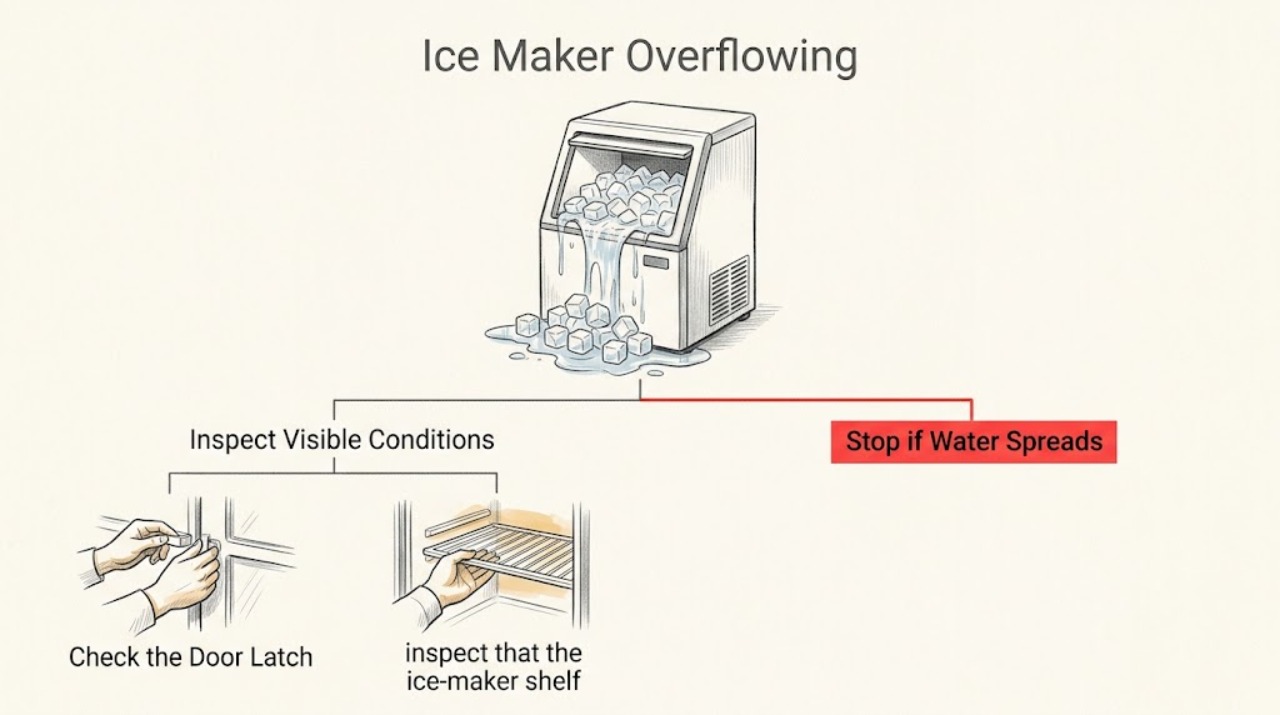 Ice Maker Overflowing