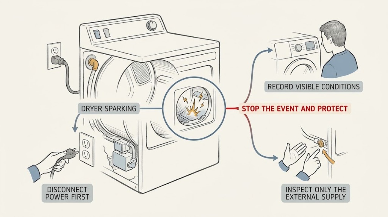 Dryer Sparking