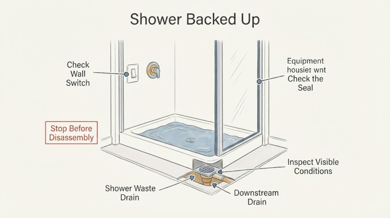 Shower Backed Up