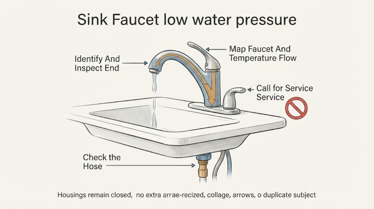 Sink faucet low water pressure