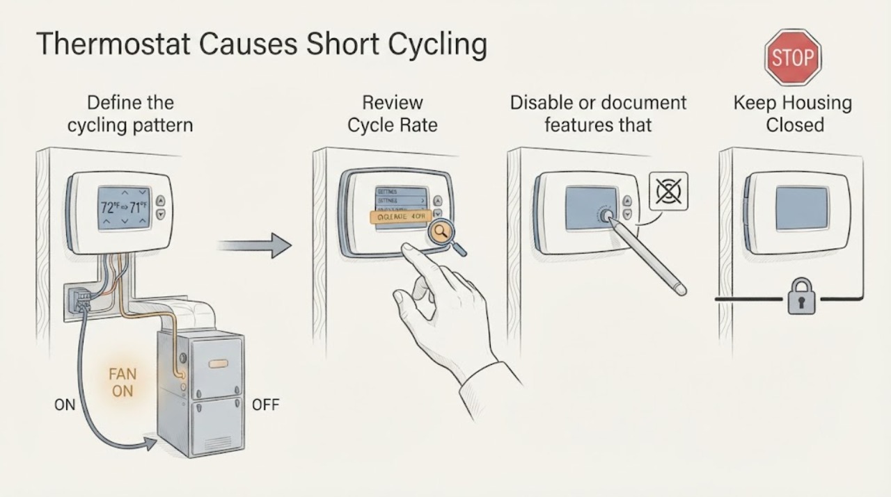 Thermostat Causes Short Cycling