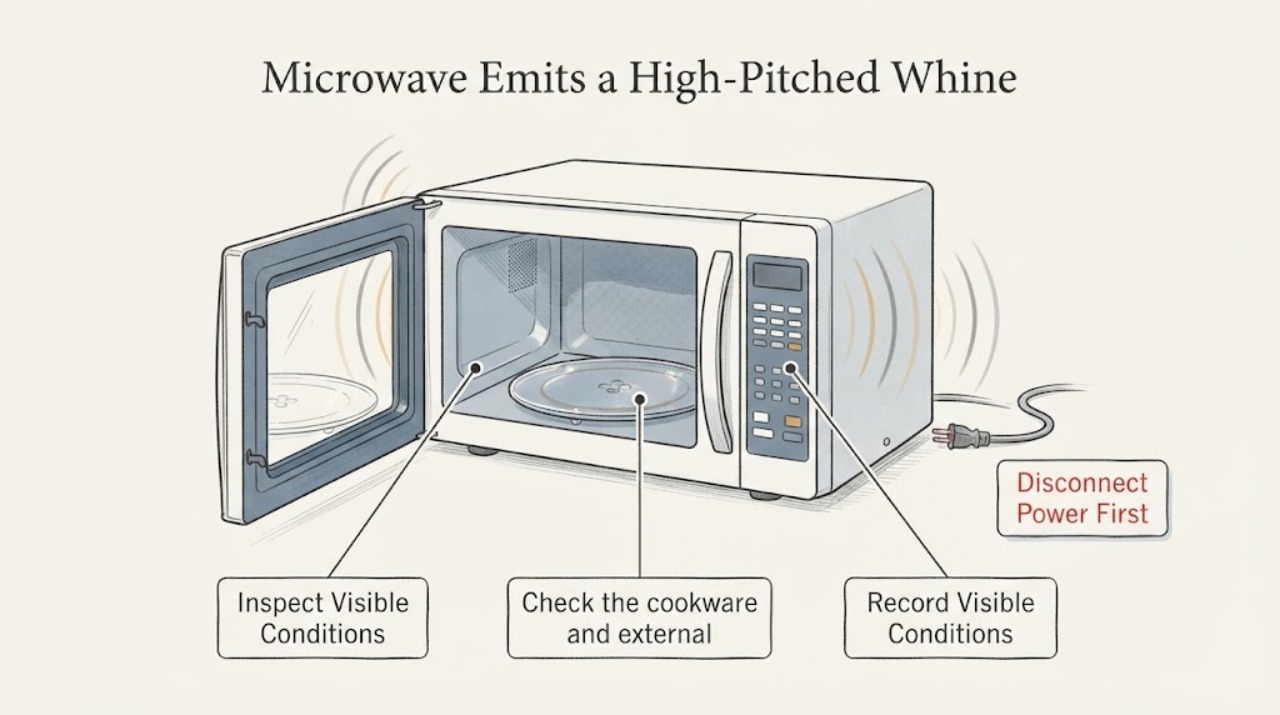 Microwave Emits a High-Pitched Whine