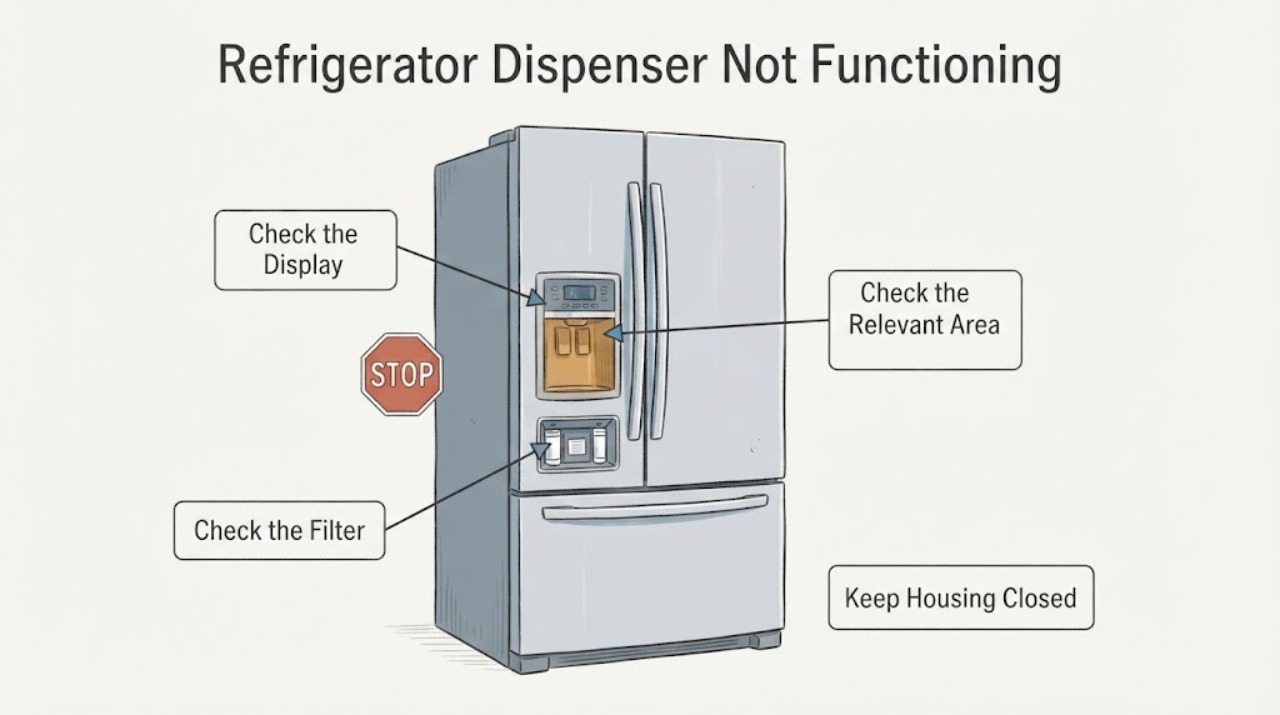 Refrigerator Dispenser Not Functioning |