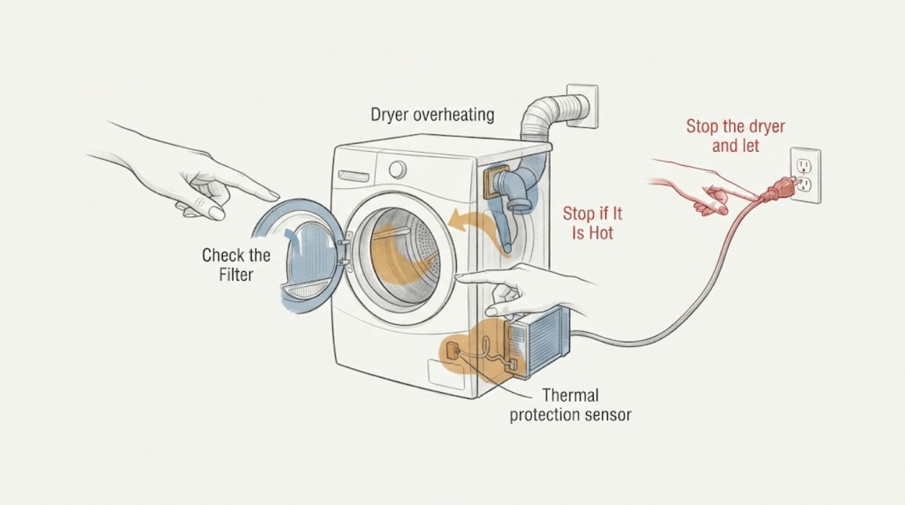 Dryer overheating