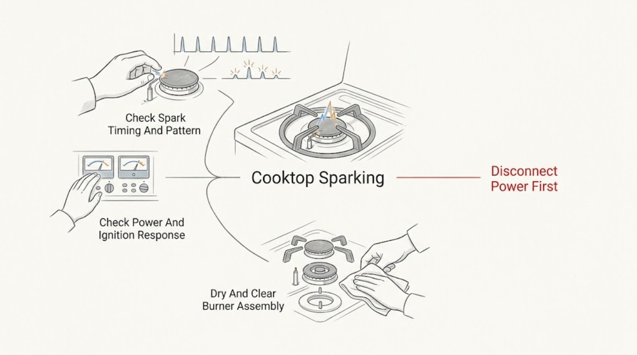 Cooktop Sparking