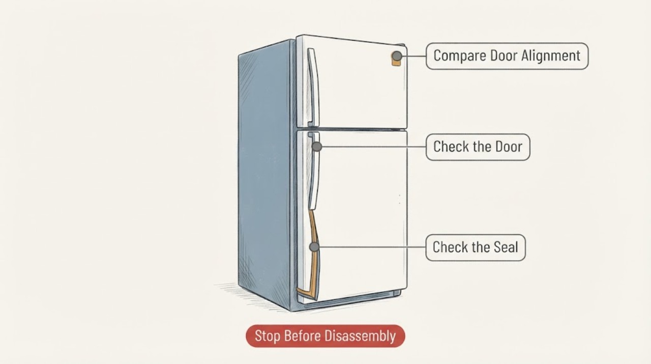 Refrigerator gasket not sealing |