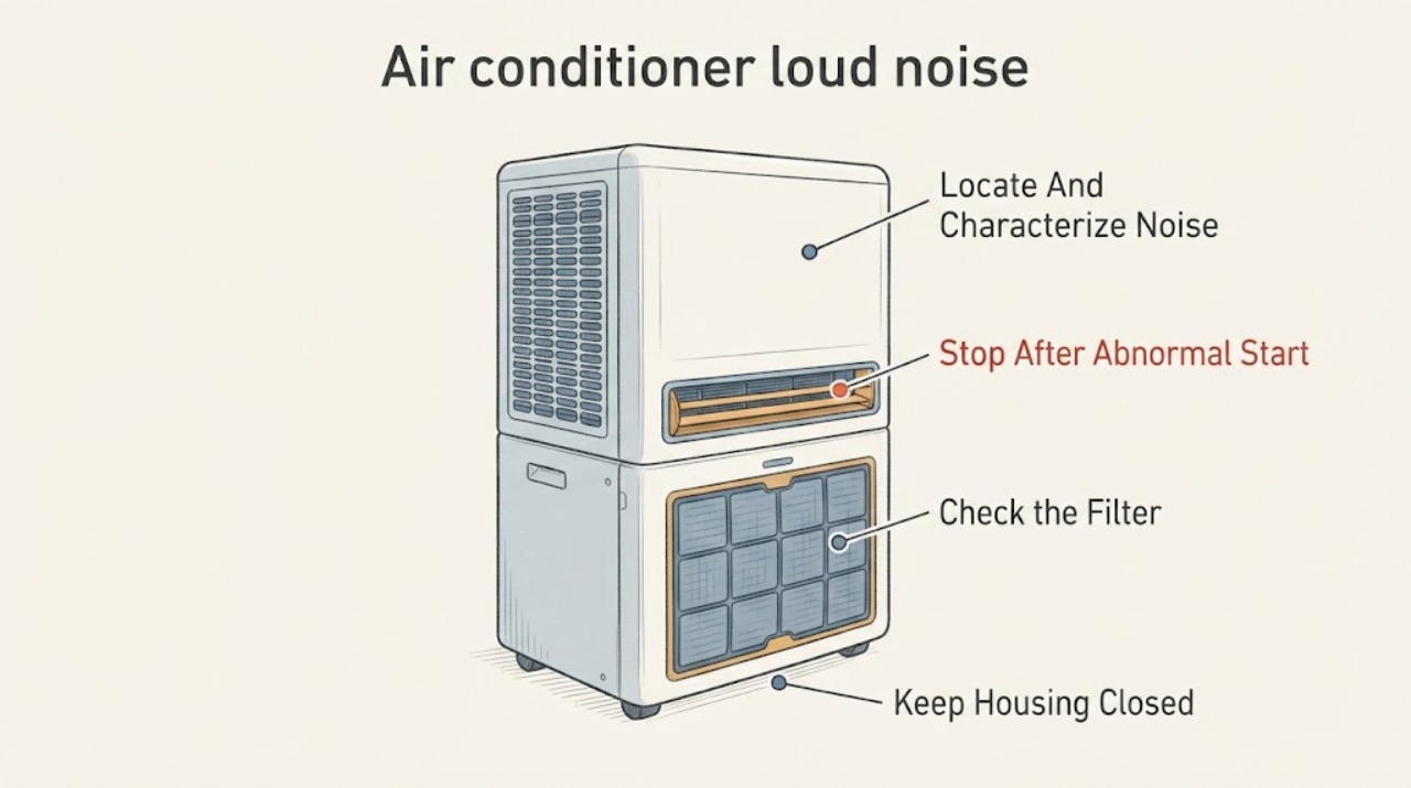 Air conditioner loud noise