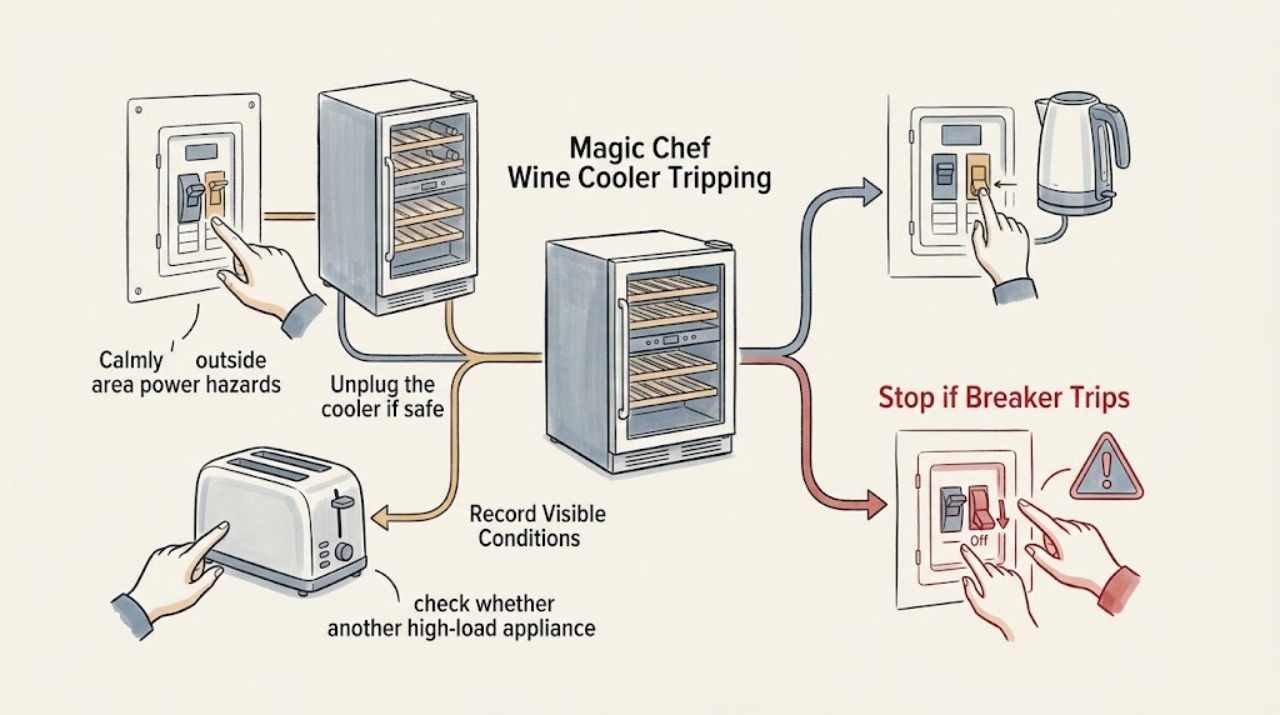 Magic Chef Wine Cooler Tripping
