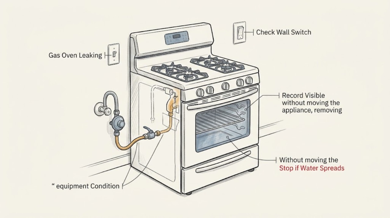 Gas Oven Leaking
