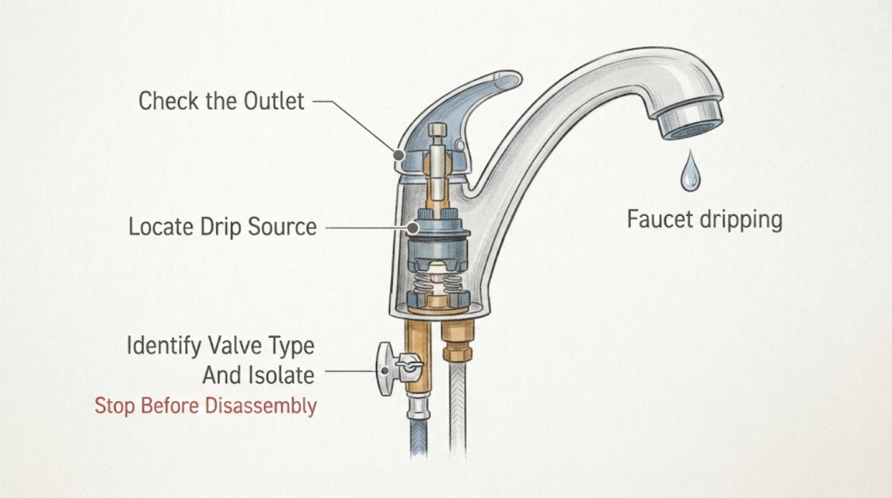 Faucet dripping
