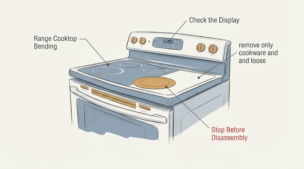 Range Cooktop Bending
