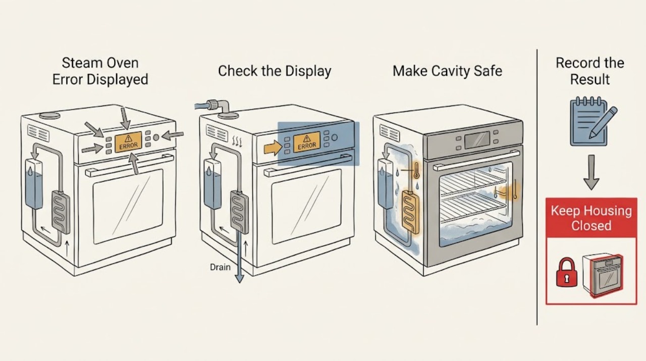 Steam Oven Error Displayed
