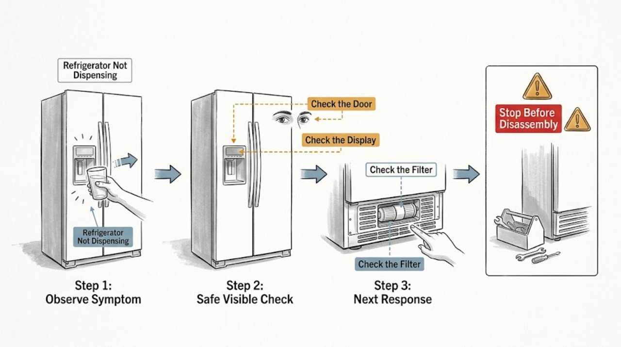 Refrigerator Not Dispensing