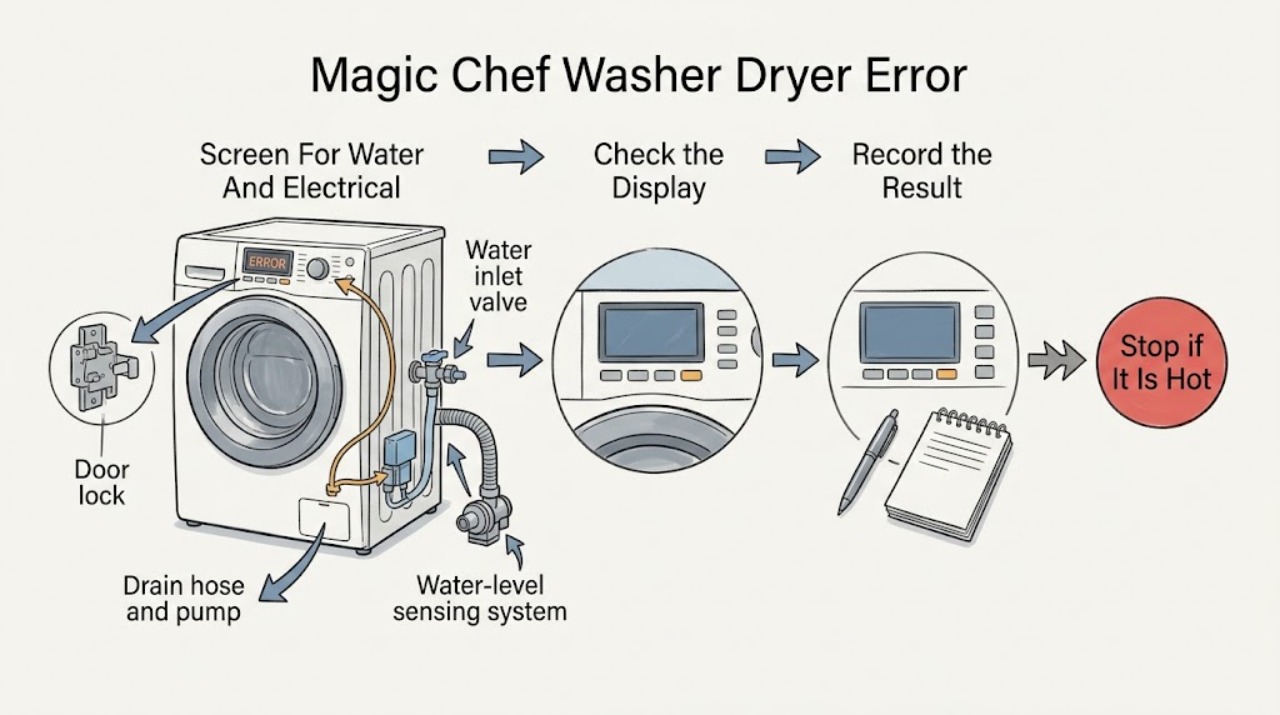 Magic Chef Washer Dryer Error